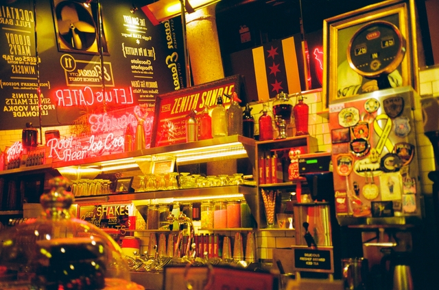 Taken in Chicago, IL. Shot on an Olympus Stylus Epic DLX with Kodak Gold 200.
